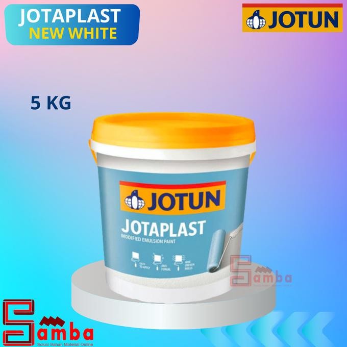 JOTUN NEW WHITE JOTAPLAST 5,2KG / CAT TEMBOK INTERIOR / CAT PLAFON murah
