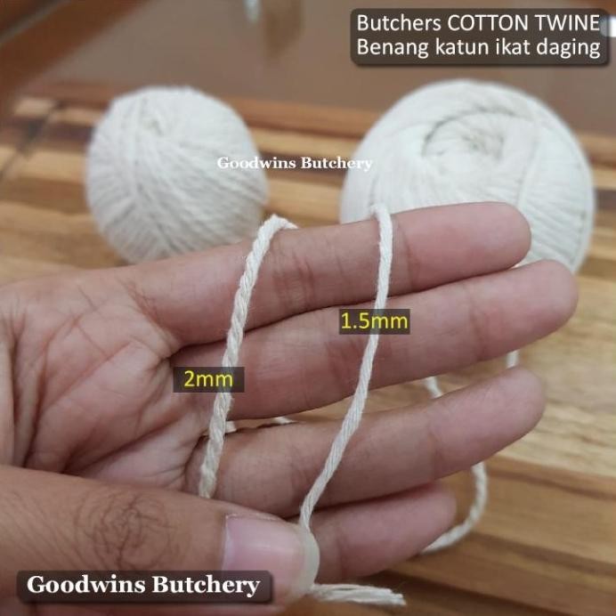 

33m / 110ft butcher cotton twine string rope - tali benang ikat daging murah