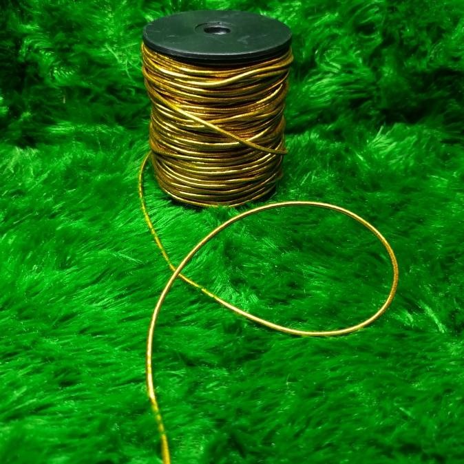

tali string elastis premium import warna gold ( rollan) murah