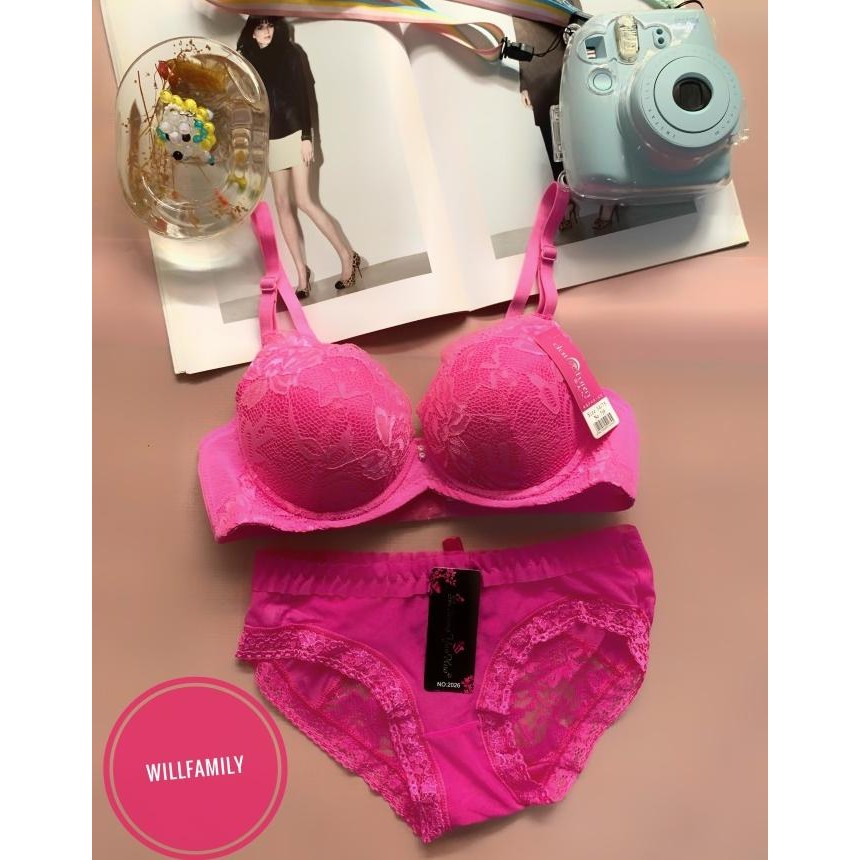 New Item, Bra Set, Bra Push Up Kawat, Bra Busa Tebal Kawat, Bra Brukat