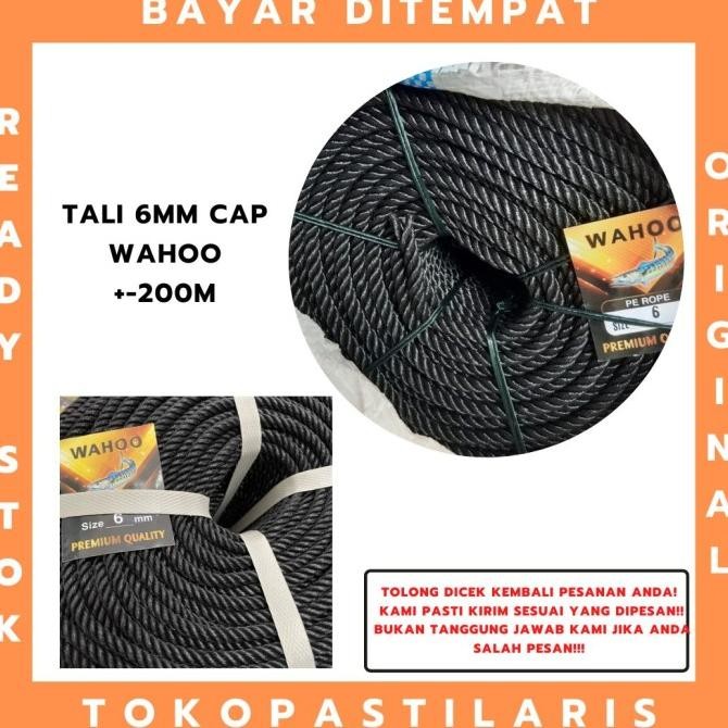 

Tali Tambang Plastik Pe 6Mm Per Rol New Stok