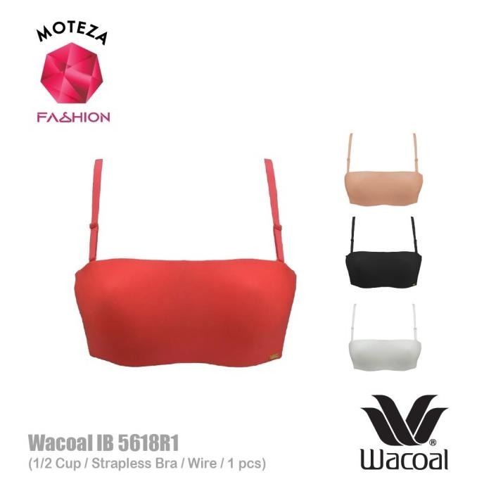 Hot Sale, Wacoal Strapless Bra - Ib 5618 R1 - 1/2 Cup - Wire (Kawat)