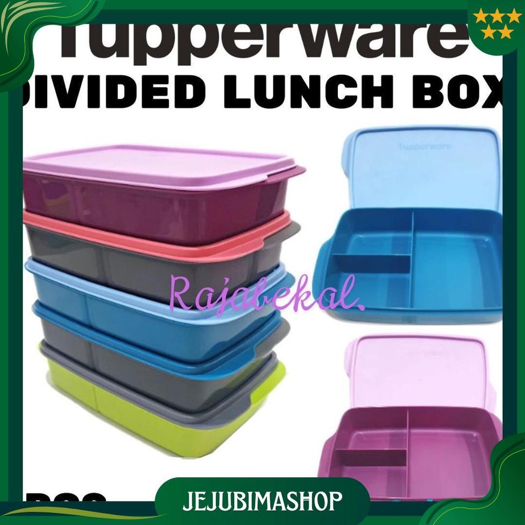 Promo Tupperware  Cool Teen Lunch Box Tempat Makan Bersekat Divided Lunch Box Ecer 1Pcs Ori