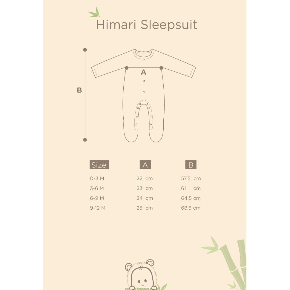 Bamboo And Bub - Himari Sleepsuit Terlaris