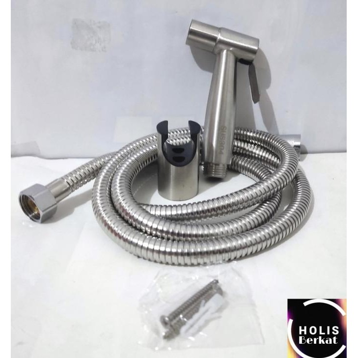 Jet Shower Stainless Steel / Shower Cebok Wc Toilet 1 Set Terbaik