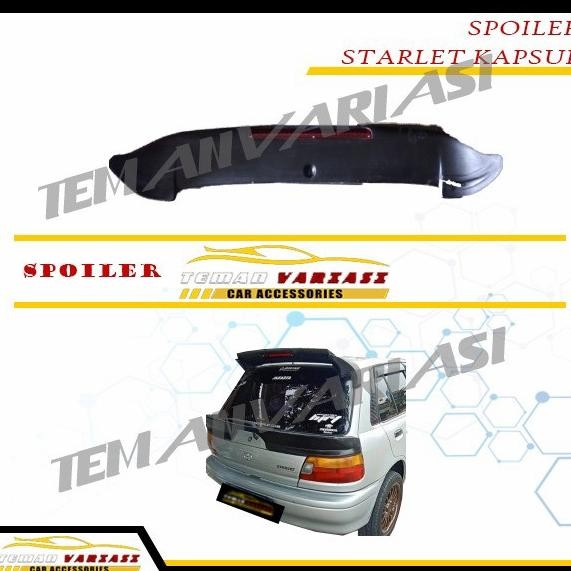 Spoiler mobil starlet kapsul/ topi belakang starlet kapsul