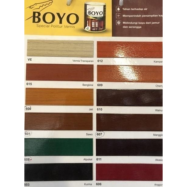 Diskon Cat Politur / Cat Vernis Kayu Boyo 1 Kg