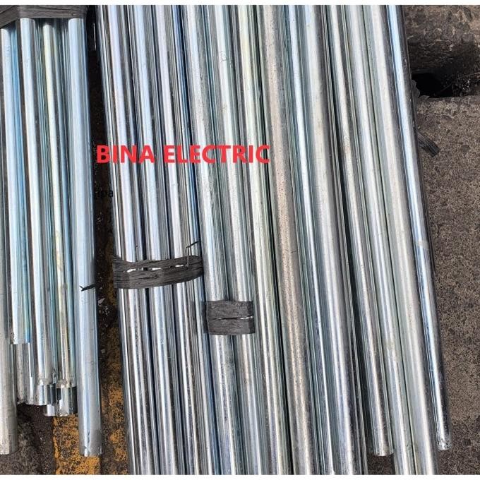 Pipa Conduit Besi E25 / Pipa Polos Besi E-25 / Steel Pipe Conduit E 25 Diskon