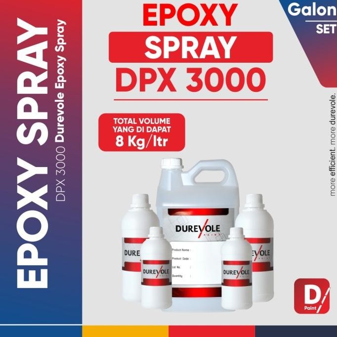 Diskon Dpx 3000 - Durevole Epoxy Spray (Jerigen 7.5 Set)