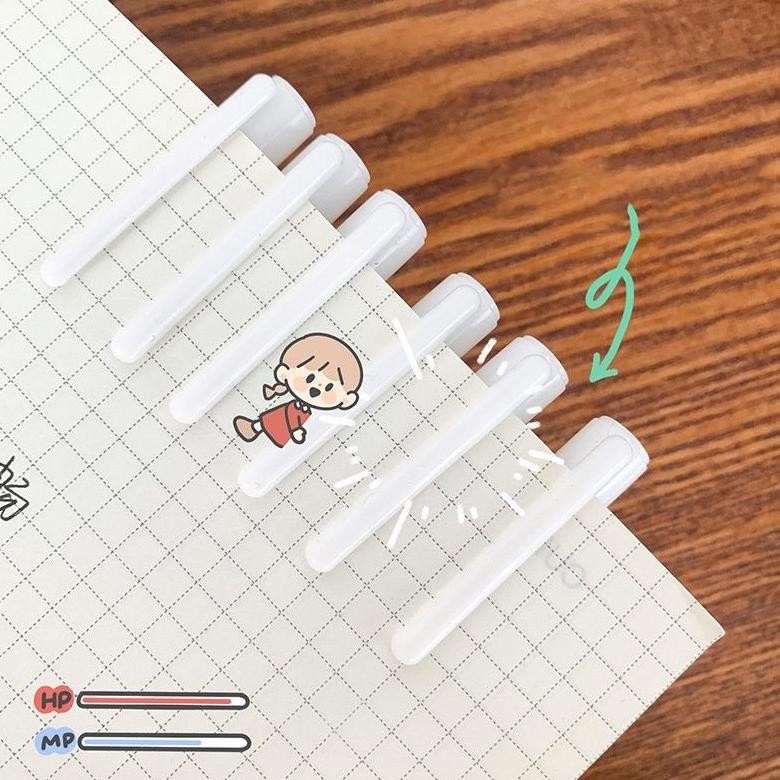 

er-87 Grosir 12pcs Pulpen Bisa Di Hapus Erasble Karakter Motif A106 Pulpen Cartoon bisa di hapus Eraseable Pen Gel Viral