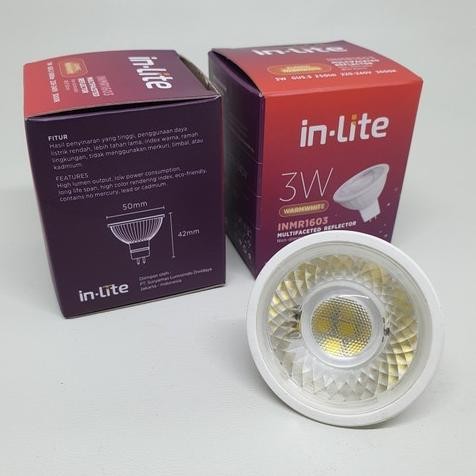 LAMPU MR16 3 5 7 WATT INLITE 220V 3000K 4000K 6500K murah