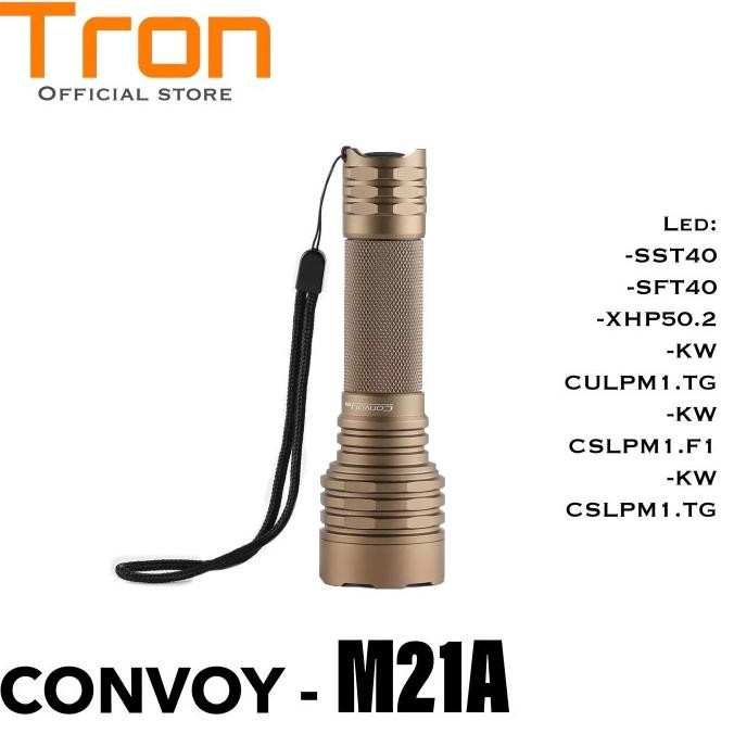 Senter Convoy M21A Dengan Varian LED flashlight murah