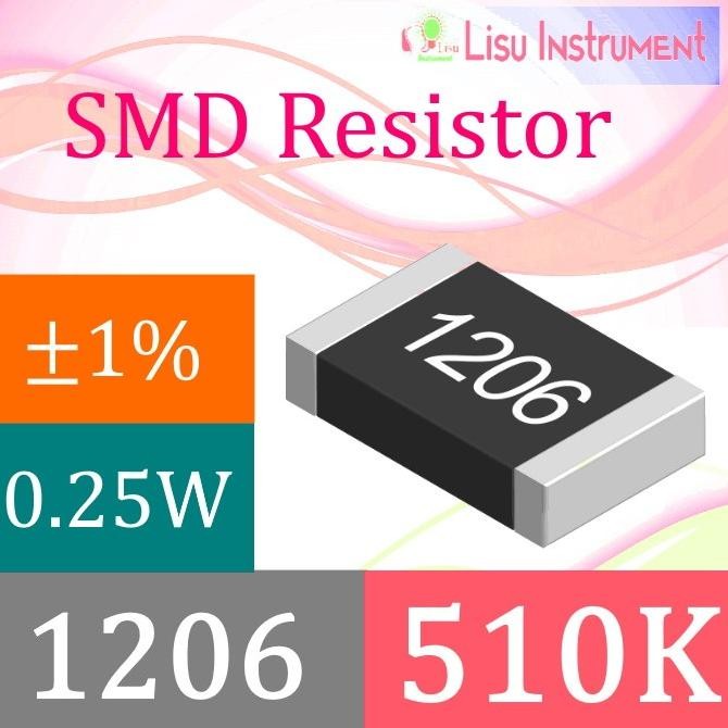 Update (10) 510K 1206 1% Thick Film Resistors SMD Chip Resistor 5103 510K lisu992 Buru Order