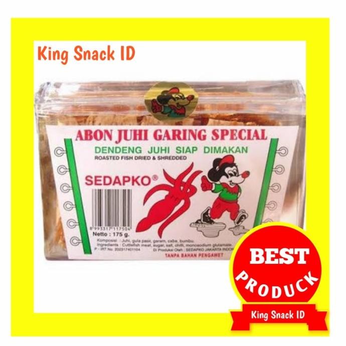 

Snack Juhi Cumi Garing / Abon Juhi Sedapko 175 Gr