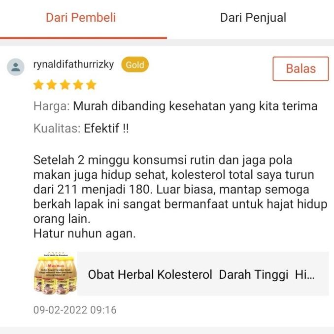 

Jus Bawang Putih Tunggal, Jahe Merah, Cuka Apel, Lemon, Madu - Sehat