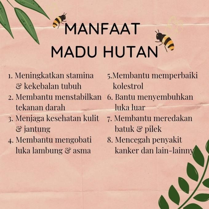 

Madu Hutan Asli Murni Raw Honey 1000 Gram