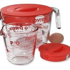 Gelas Ukur Kaca Dengan Tutup Pyrex Dengan Pilihan Ukuran - 1.9 Ltr