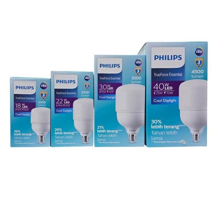 Led Philips TrueForce Essential 18w 22w 30w 40w - Lampu Philips TForce Essential murah