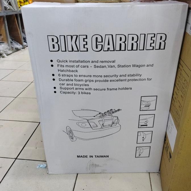 bike carrier 3 sepeda Taiwan by united .