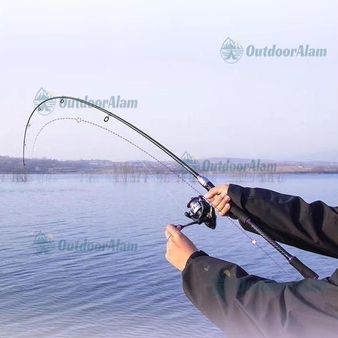 HRG DISKON Joran Pancing 6-12LB 165-240cm Joran 2 Bagian Carbon Fiber Joran UL Joran BC pancing Jora