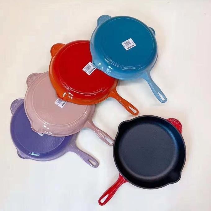 TERBARU Le Creuset enameled cast Iron Skillet 26 cm Wajan cast Iron