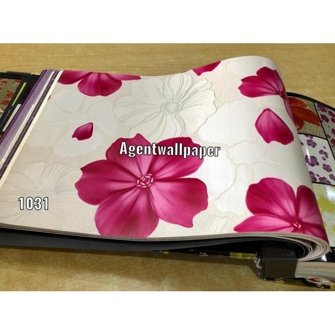 Terjangkau Wallpaper Dinding Murah Diva Bunga 3D Mewah