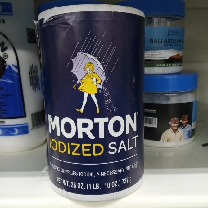 

GARAM MORTON SALT IODIZED 737G (MADE IN USA) murah