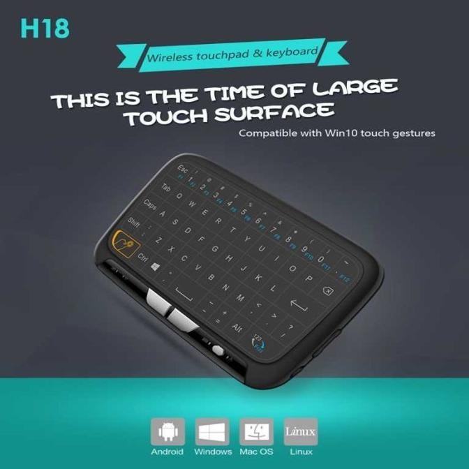 TERBARU Remote Smart TV Air Mouse Touchpad Keyboard Wireless Remot PC Laptop