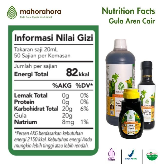 

Gula Aren Cair Mahorahora 1 Liter murah