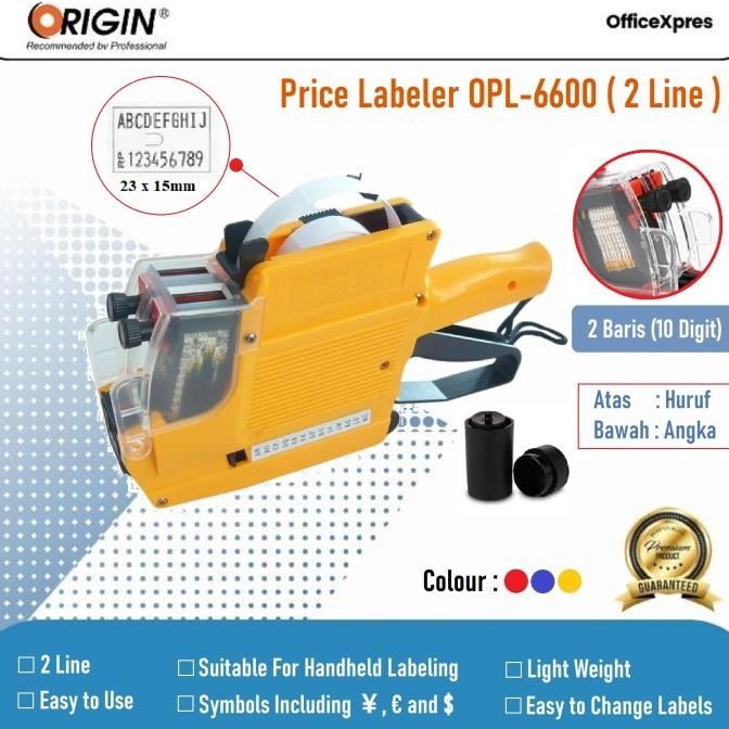 

Alat Label Harga / Price Label Origin 6600 murah