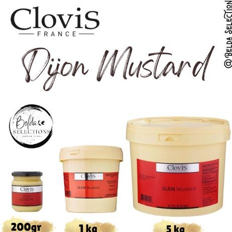 

Clovis Dijon mustard 200 gram, 1 kg, 5 kg France murah