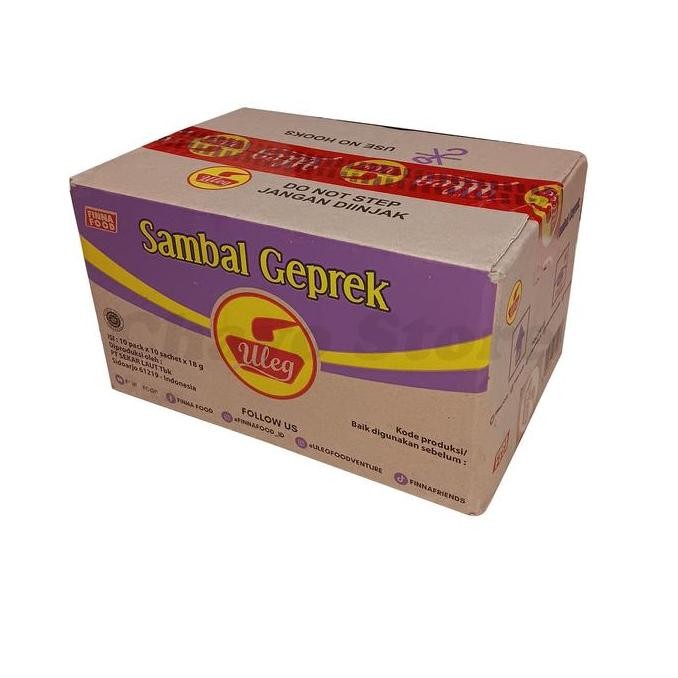 

Finna Sambal Uleg Sachet 10 Renceng ( 1 Dus / 100 Sachet ) Terasi Rawit Pedas Geprek Rendang Udang FinnaFood murah