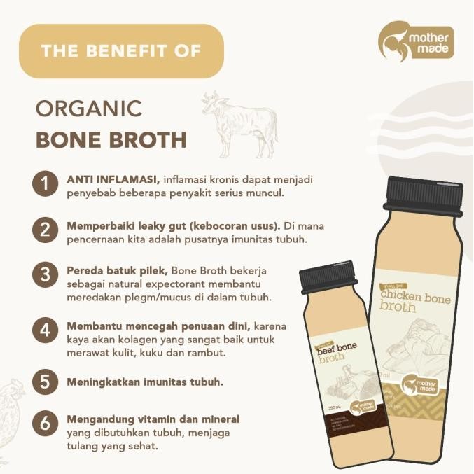 

Grass-Fed BEEF Bone Broth - Kaldu Tulang Sapi - (2x250ml) murah