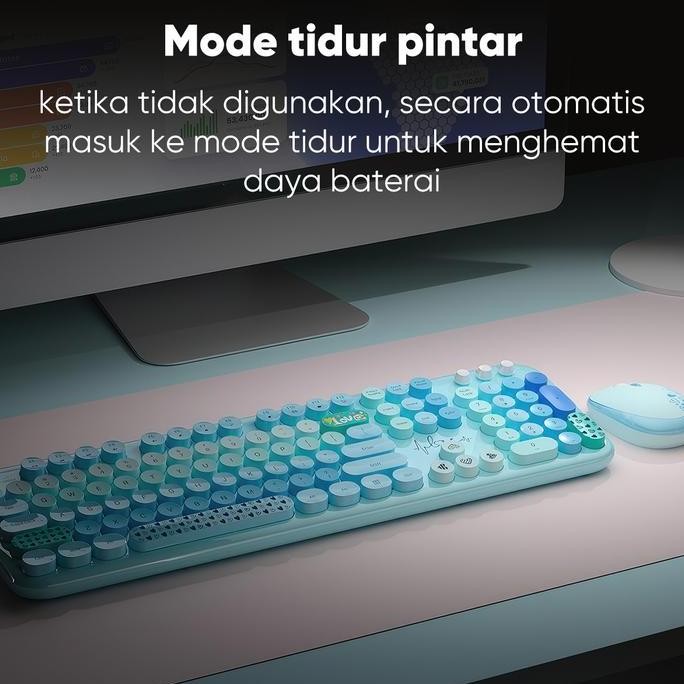Sale Mofii Keyboard Wireless Dan Mouse Wireless Set Lovely