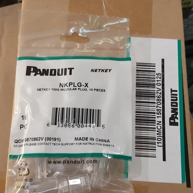 pin rj 45 connector panduit cat 6