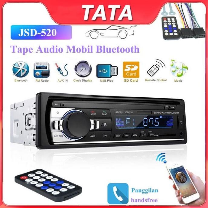 (Stok Siap) Ori Singe Din Head Unit Tape Audio Radio Mobil Multifungsi Bluetooth Usb Mp3 Fm Radio Js
