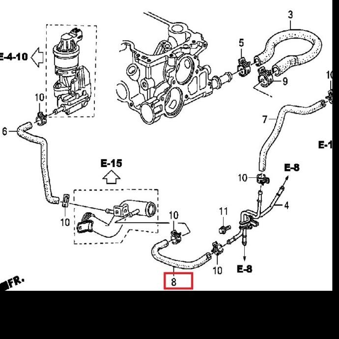 Selang Pipa Air Jazz 2004-2007 Jazz GD3 | SPAREPART OTOMOTIF