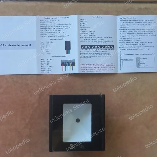 

Promo Qrcode Reader 1D 2D Barcode + Nfc Wiegand Rs232 Rs485 Tripod Turnstil