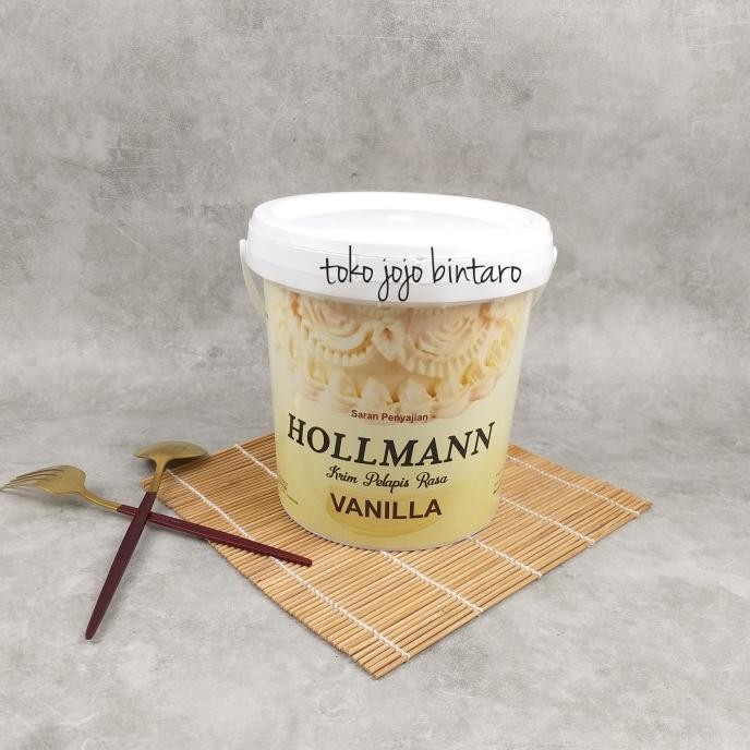 

(GOJEK) HOLLMANN BUTTER CREAM / FILLING / TOPPING SIAP PAKAI 1 KG PAIL murah