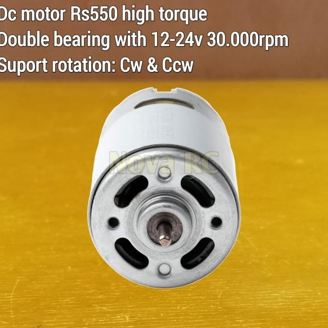 Dc Motor High Speed Torque Rs-550 12-24V 30000-50000Rpm Rc Boat Rc Car New Stok