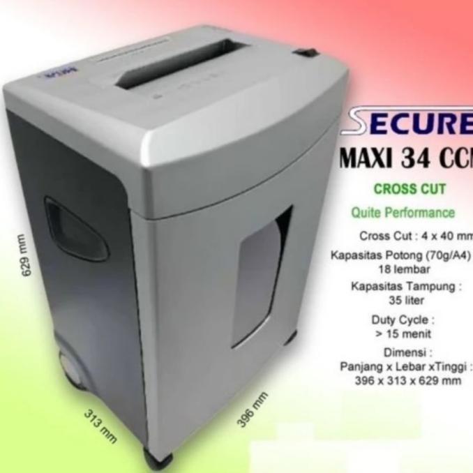 

Sale Paper Shredder Secure 34 Ccm