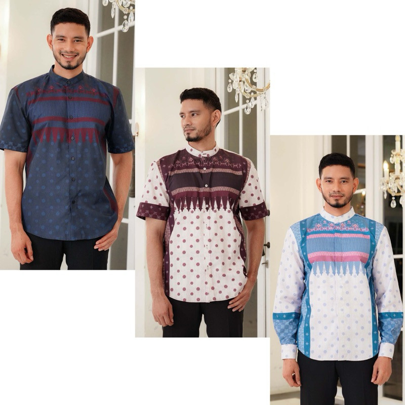 [baca deskripsi⚠️] BENANG JARUM X DIAN PELANGI BENANG PELANGI GENDING MEN SHIRT SHORT SLEEVE LONG SL
