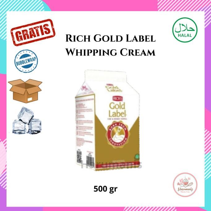 

Rich's Rich Gold Label Whipping Cream 500gr murah