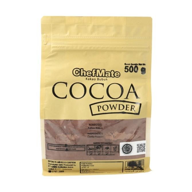 

Cocoa Dark Powder Chefmate Original Pack 500 gr murah