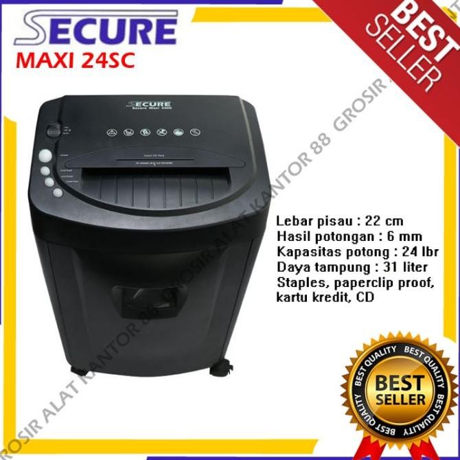 

Sale Paper Shredder Secure Maxi 24 Sc / Penghancur Kertas Secure Maxi 24Sc