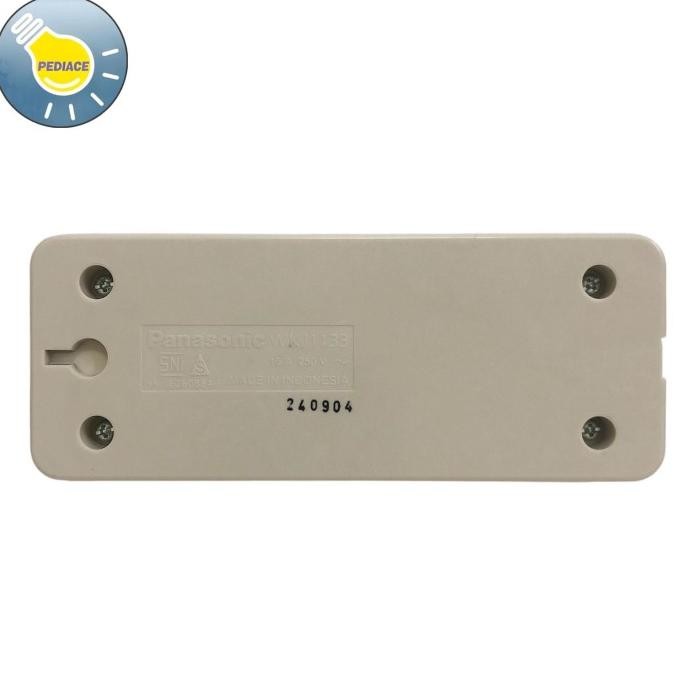 Stop Kontak 3 Lubang PANASONIC WKJ1133 Lubang Miring 250V 16A SNI