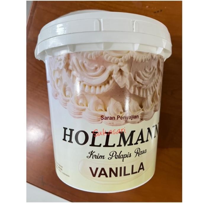 

Hollman buttercream 1kg pail white vanilla murah