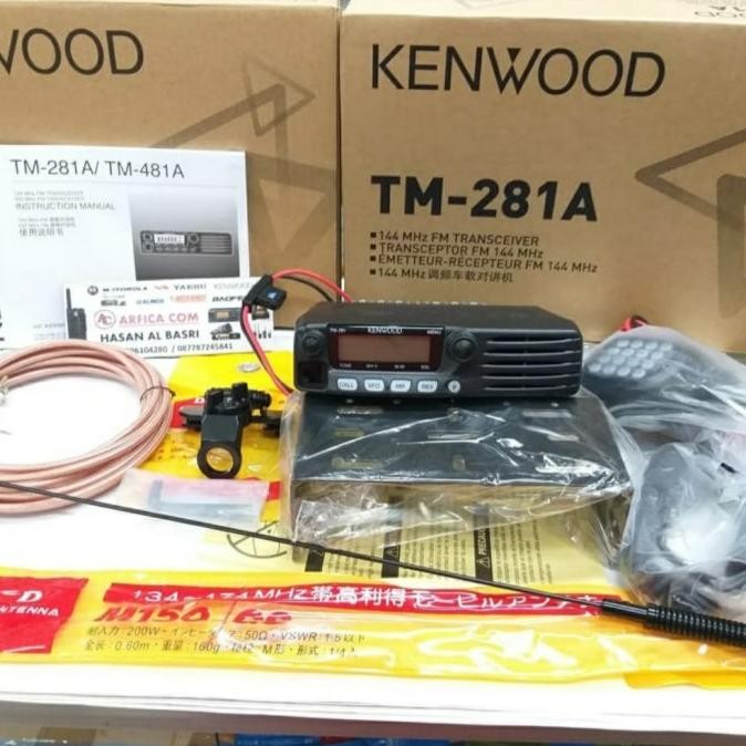 Grosir Rig Kenwood Tm 281 - Radio Rig Kenwood Paket Full Set Antena Mobil
