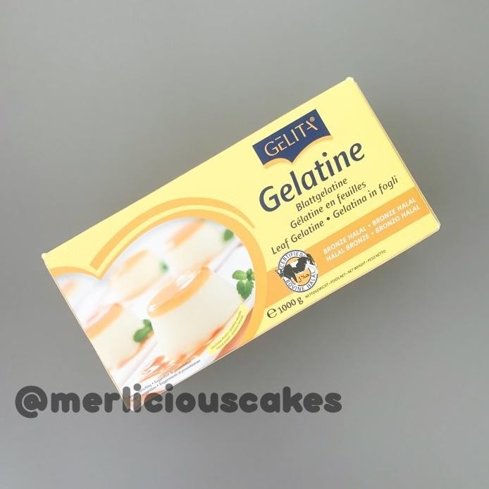 

1 Kg Gelita Gelatine Sheets Gelatin Leaf Lembaran Bronze Halal murah