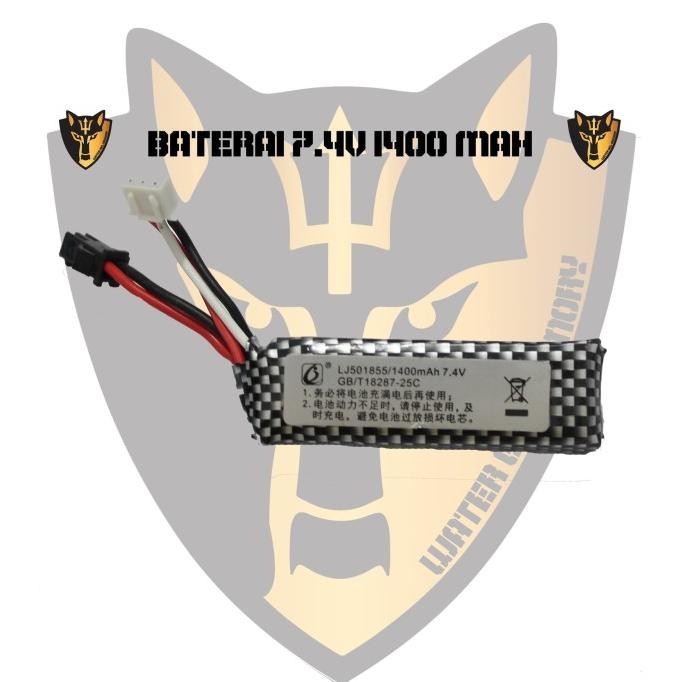 Sale [New] Li-Ion Battery 7.4V 1400 Mah Sm Plug Square (Wgb)